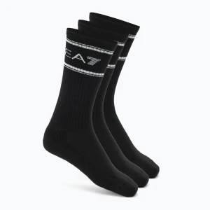 Skarpety EA7 Emporio Armani Train Socks Sponge 3 pary black/black/black