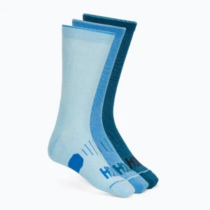 Skarpety Hoka Crew Run Sock 3-pack hazy blue / soft cobalt / night glow blue