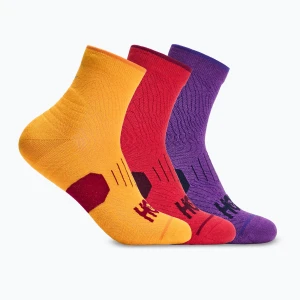 Skarpety HOKA Quarter Run Sock 3-Pack egg yolk / cerise / virtual violet