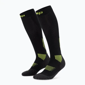 Skarpety kompresyjne damskie CEP Run Tall 5.0 black / lime
