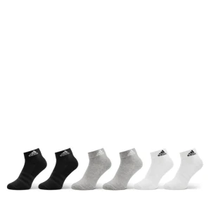 Skarpety krótkie adidas Cushioned Sportswear Ankle Socks 6 Pairs IC1292 Szary