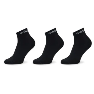 Skarpety krótkie adidas Think Linear Ankle Socks 3 Pairs IC1305 Czarny