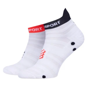 Skarpety krótkie Compressport Pro Racing Socks v4.0 Ultralight Run Low XU00051B Biały