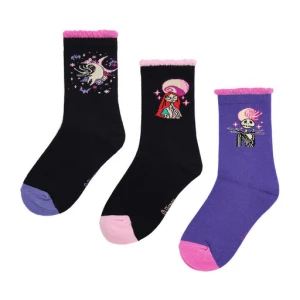 Skarpety krótkie NIGHTMARE BEFORE CHRISTMAS CEO-ACCCS-AW25-335NBC(3-PACK) Czarny
