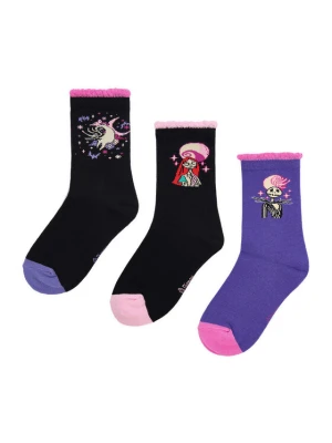 Skarpety krótkie NIGHTMARE BEFORE CHRISTMAS CEO-ACCCS-AW25-335NBC(3-PACK) Czarny