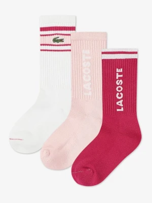 Skarpety Lacoste jasnoróżowy