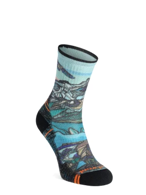 Skarpety merino damskie Smartwool Hike Light Cushion Icy Range Crew Socks - multi color