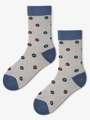 Skarpety męskie bawełniane z grafiką kolorowych płyt winylowych Vinyl 2 Marilyn