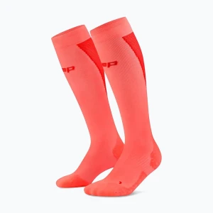 Skarpety męskie CEP Ultralight Tall 4.0 neon coral/red