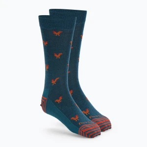 Skarpety męskie Darn Tough Strut Crew dark teal Niebieski