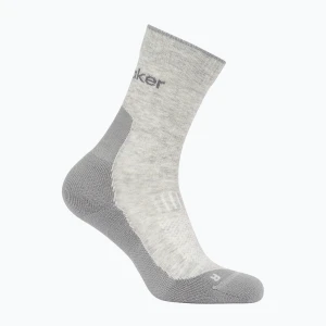 Skarpety męskie icebreaker Merino Hike+ Light Crew blizzard heather/alloy Szary