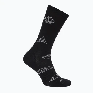 Skarpety męskie icebreaker Merino Ultralight Crew Camp Ess black/alloy