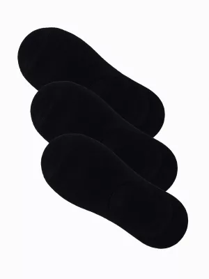 Skarpety męskie stopki 3-pak - czarne V2 OM-SOSS-0103
 -                                    one size