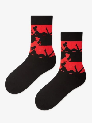 Skarpety męskie w intrygujący wzór eleganckich dam Lady Marilyn