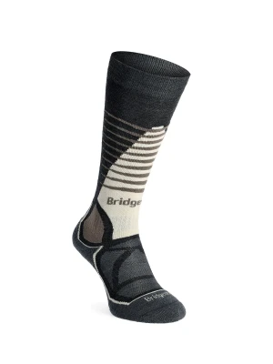 Skarpety na narty Bridgedale Ski Mid Merino E Pattern - graphite/bungee