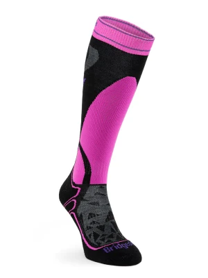 Skarpety narciarskie Bridgedale Ski Midweight Merino P - bl/fluo pink