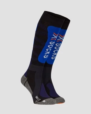 Skarpety Narciarskie Czarno-niebieskie X-socks Ski Lt 4.0