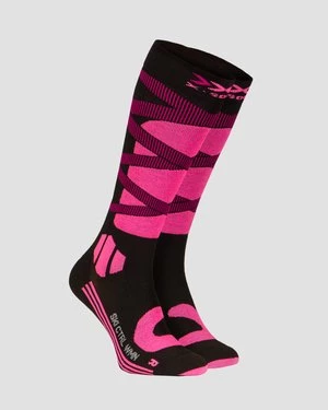 Skarpety Narciarskie Czarno-różowe Damskie X-socks Ski Control 4.0