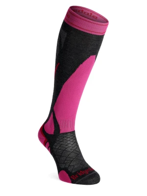 Skarpety narciarskie damskie Bridgedale Ski Lightweight Merino Performance - graphite/pink