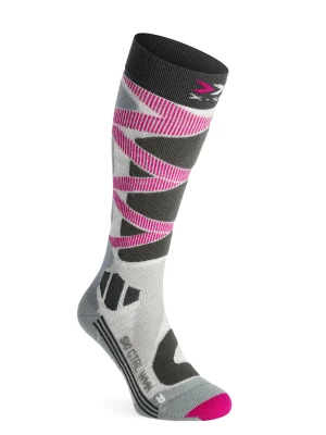 Skarpety narciarskie damskie X-Socks Ski Control 4.0 - grey melange/charcoal