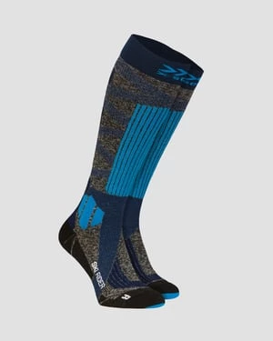 Skarpety Narciarskie Szaro-niebieskie X-socks Ski Rider 4.0