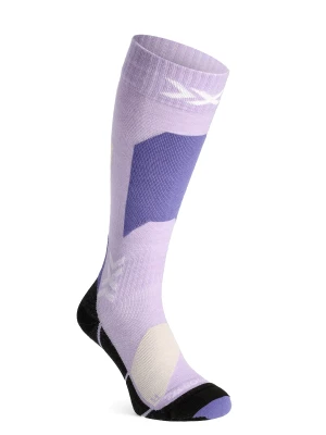 Skarpety narciarskie X-Socks Ski Discover Merino OTC - muted lavender/light sand