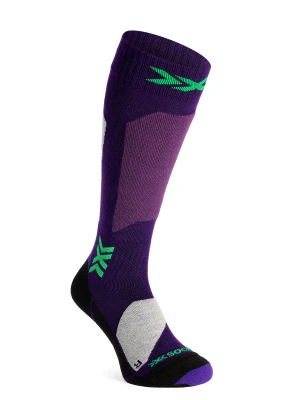 Skarpety narciarskie X-Socks Ski Discover OTC - deep purple/light sand