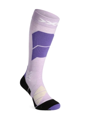 Skarpety narciarskie X-Socks Ski Perform Merino OTC - muted lavender/light sand