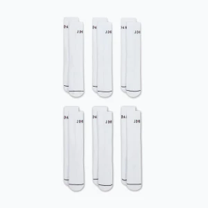 Skarpety Nike Jordan Everyday Crew 6 par white/gym red/black