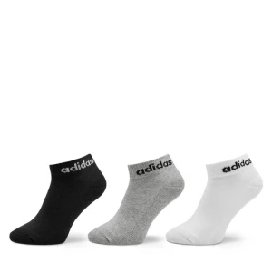 Skarpety Niskie Unisex adidas Linear Ankle Socks Cushioned Socks 3 Pairs IC1304 Szary