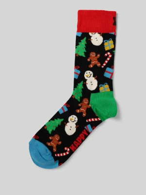 Skarpety o kroju regular fit z wyhaftowanym logo model ‘Bring It On’ Happy Socks