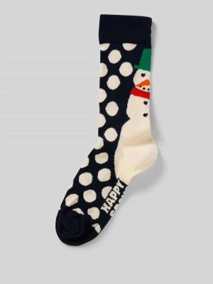 Skarpety o kroju regular fit z wyhaftowanym logo model ‘Jumbo’ Happy Socks