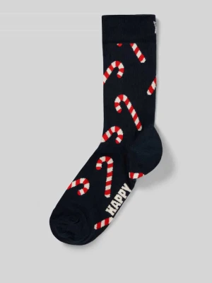 Skarpety o kroju regular fit z wyhaftowanym motywem model ‘Candy’ Happy Socks