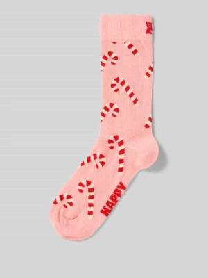 Skarpety o kroju regular fit z wyhaftowanym motywem model ‘Candy’ Happy Socks