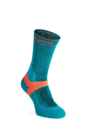 Skarpety rowerowe damskie Bridgedale MTB Mid Season Weight T2 Merino Sport Boot - teal