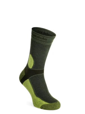 Skarpety rowerowe męskie Bridgedale MTB Summer Weight T2 Coolmax Sport Boot - dark green/lime