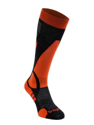 Skarpety skiturowe Bridgedale Ski Lightweight Merino P - graph/orange