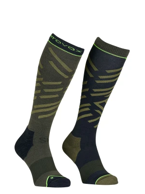 Skarpety skiturowe Ortovox Ski Tour Long Socks - dark wild herbs