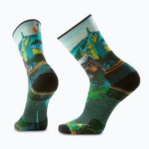 Skarpety Smartwool Hike Trail Trekker Print Crew winter moss