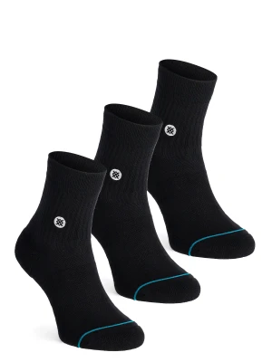 Skarpety Stance Icon Quarter 3 Pack - black