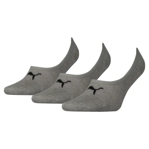Skarpety stopki PUMA Unisex — trójpak, Akcesoria, Szary,
