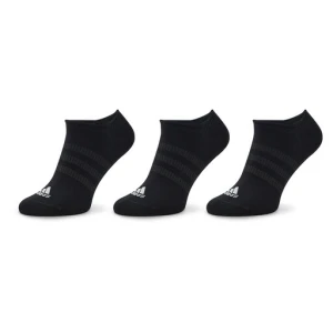 Skarpety stopki unisex adidas Thin and Light No-Show Socks 3 Pairs IC1327 Czarny