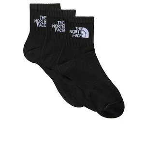 Skarpety The North Face Multi Sport Cush Quarter Sock 3P 0A882GJK31 - czarne