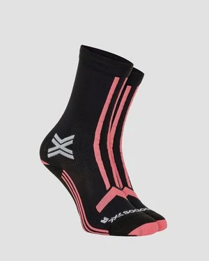 Skarpety trailowe damskie X-Socks Trailrun Discover Crew czarno-różowe