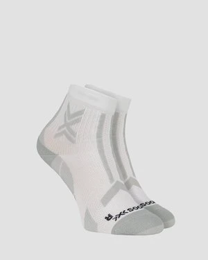 Skarpety trailowe X-Socks Trailrun Discover Ankle biało-szare