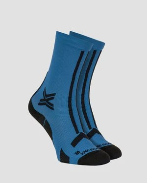 Skarpety trailowe X-Socks Trailrun Discover Crew niebiesko-czarne