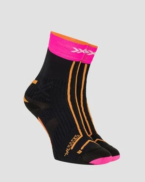 Skarpety trailowe X-Socks Trailrun Terraskin Expert Crew czarno-różowe