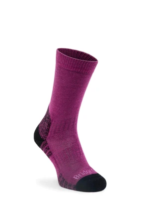 Skarpety trekkingowe damskie Bridgedale Hike Lt Merino P Boot - berry