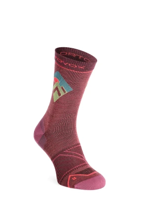 Skarpety trekkingowe damskie Ortovox Alpine Light Comp Mid Socks - wild rose