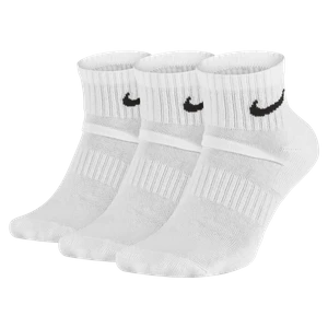 Skarpety treningowe do kostki Nike Everyday Cushioned (3 pary) - Biel